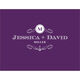 Purple Initial Scroll Folded Note Cards Image 3 of 3